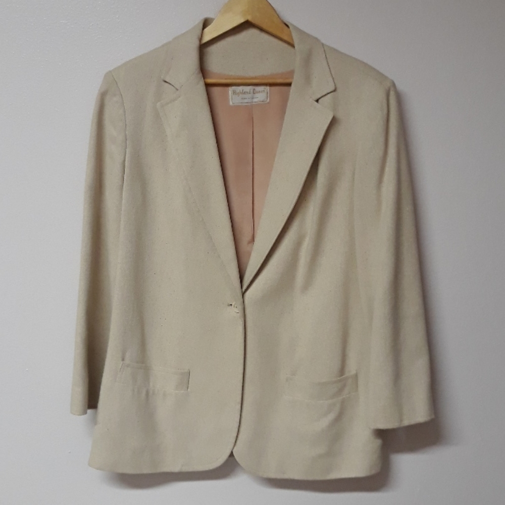 Vintage 80s silk blazer